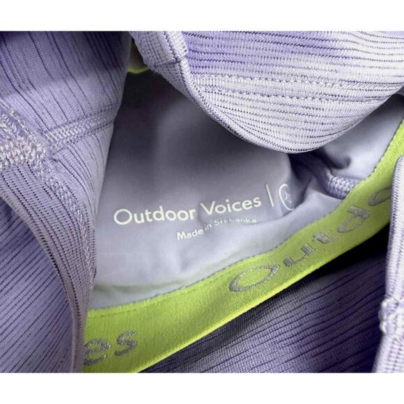 Outdoor Voices Tech Sweat Criss Cross Wisteria Purple Size XS Adjustable - Picture 3 of 7